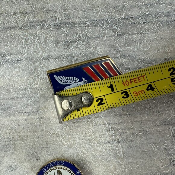 U.S. NAVY PETTY OFFICER 1ST CLASS 1-1/8" Military Rank And Navy Seal Emblem Pin - Picture 5 of 5